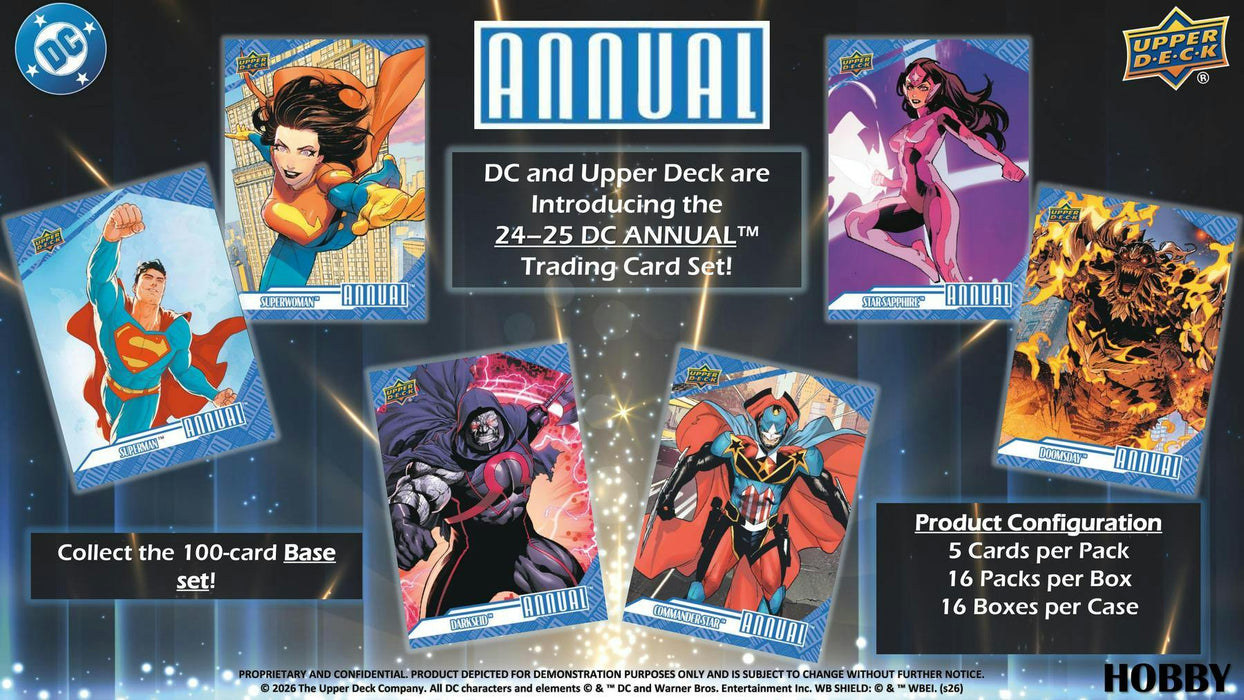 2024/25 Upper Deck DC Annual Trading Cards Hobby (Box)