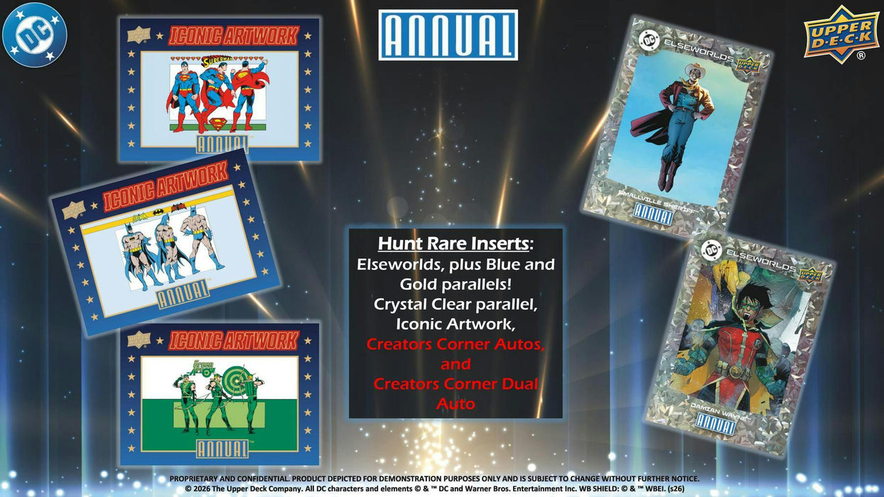 2024/25 Upper Deck DC Annual Trading Cards Hobby (Box)