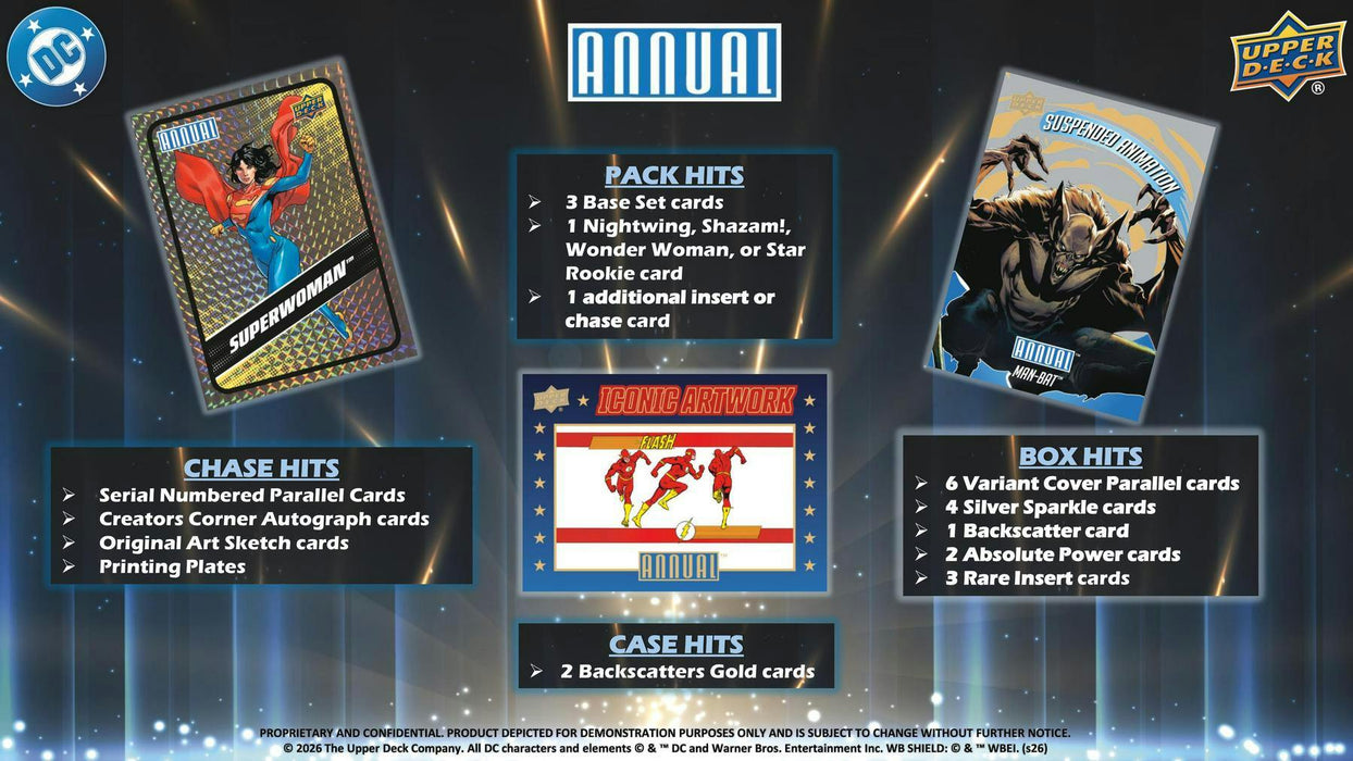 2024/25 Upper Deck DC Annual Trading Cards Hobby (Box)