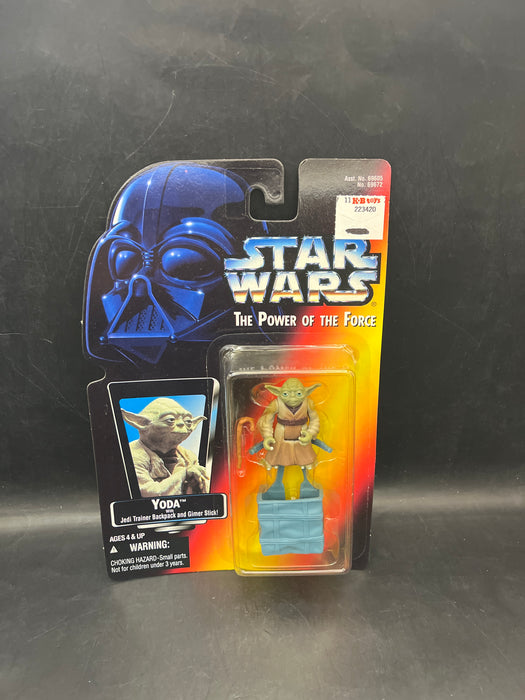 Star Wars POTF Yoda with Jedi Trainer Backpack and Grimer Stick