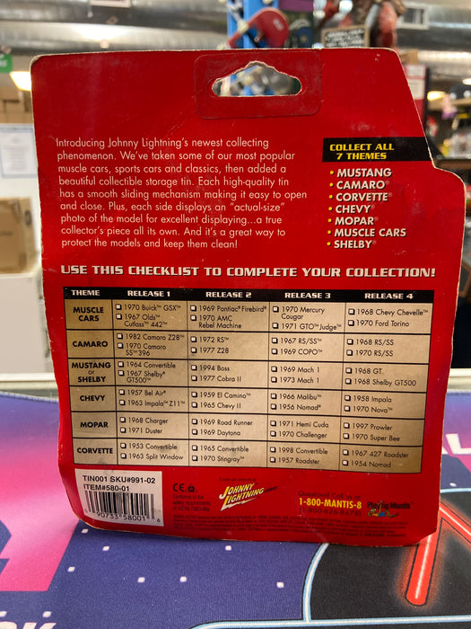 Johnny Lightning 1957 Chevy Bel Air w/ Tin Box