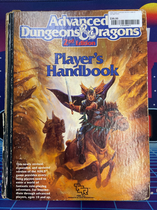 AD&D Player's Handbook 2nd Ed (©1998 HC ) Damaged Spine