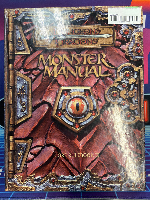 D&D Monster Manual Core Rulebook III HC ©2000