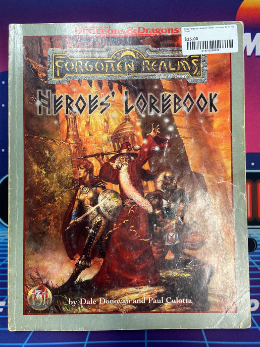 AD&D Forgotten Realms Heroes' Lorebook SC ©1996 (Wear)