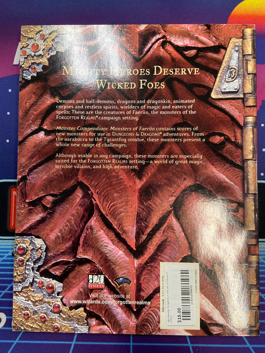 D&D Monster Compendium Monster of Faerun SC ©2001