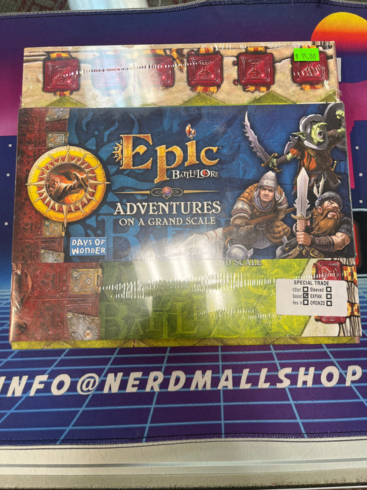 Epic Battle Lore: Adventures On A Grand Scale (Sealed)