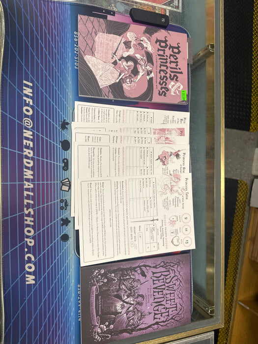 Perils & Princesses Set- Base, Sweet Revenge, 8 Char sheets, 5 chall, Char Sheets Blank Pack