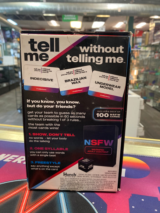 Tell Me without Telling Me