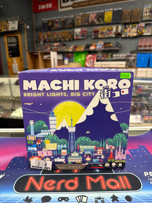 Machi Koro Bright Lights Big City w/ Harbor & MIllionaire Exps