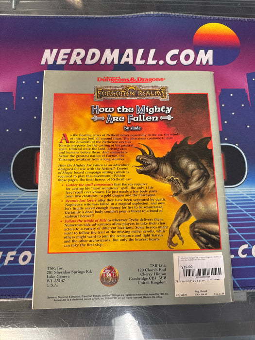 Advanced Dungeons & Dragons Forgotten Realms SC How the Mighty Are Fallen 9540