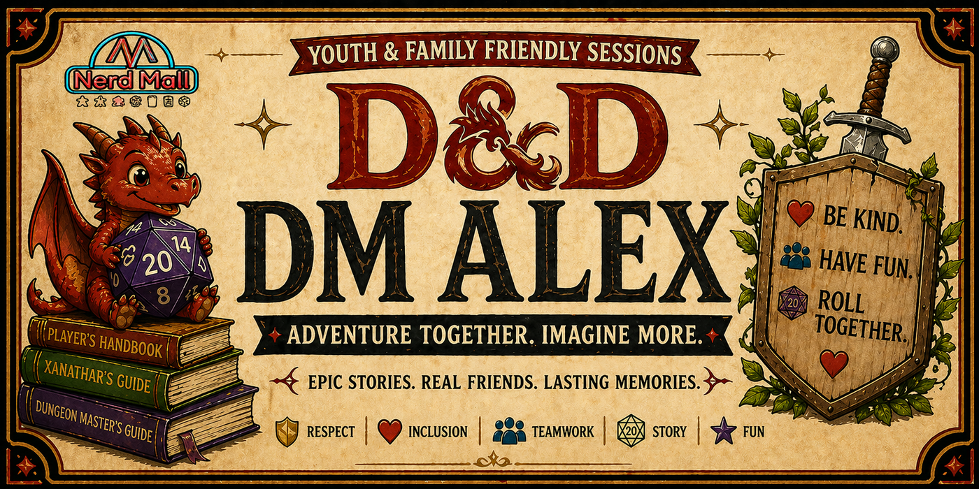 D&D Reservation YFF 6/5/2026 w/ Alex 5:00 pm-7:00 pm