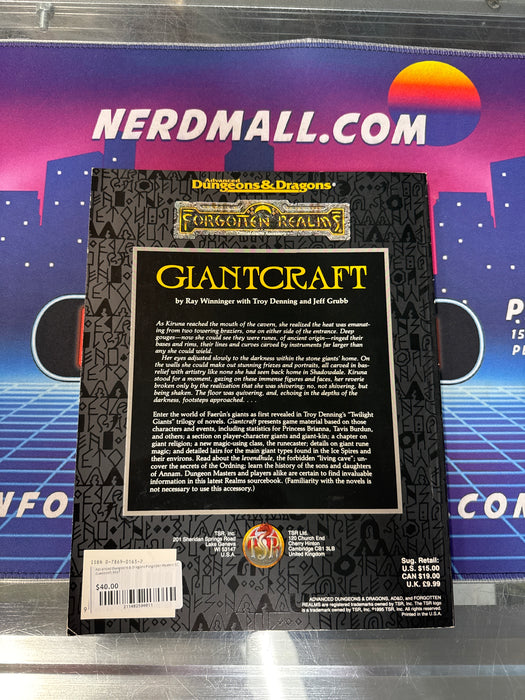 Advanced Dungeons & Dragons Forgotten Realms SC Giantcraft 9487