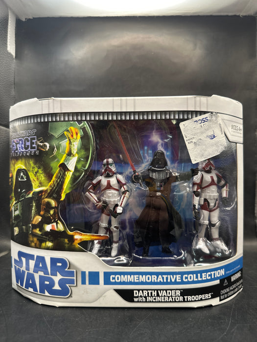 Star Wars The Force Unleashed Commemorative Collection Darth Vader w/ Incinerator Troopers