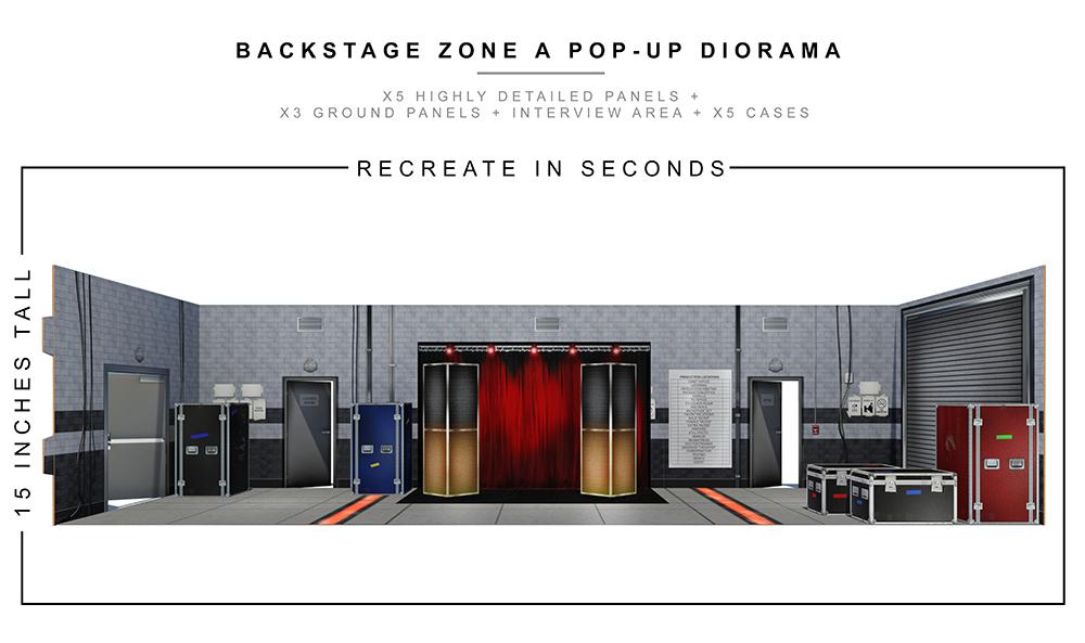 Backstage Zone Pop-Up Diorama 1:12 Scale