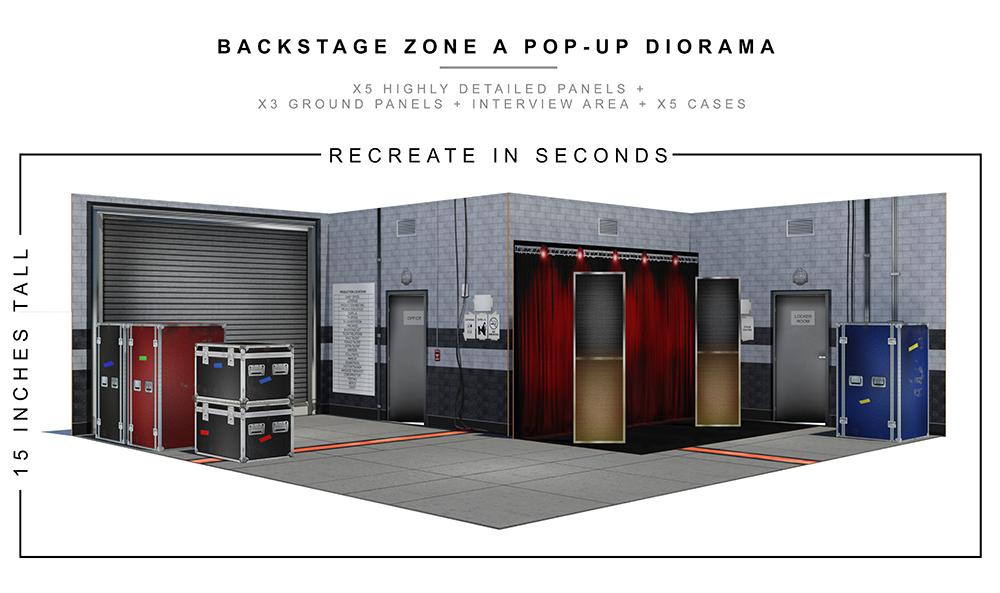 Backstage Zone Pop-Up Diorama 1:12 Scale