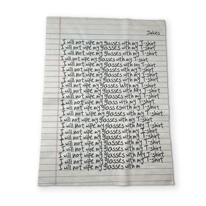 Jinkies-NOTEBOOK PAPER YOU CAN CLEAN YOUR GLASSES WITH