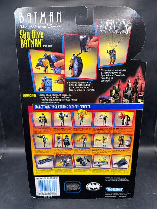 BTAS - Sky Dive Batman with Working Paracchute for Surprise Attacks