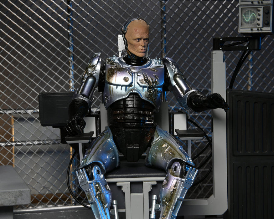 Ultimate Battle Damaged RoboCop with Chair