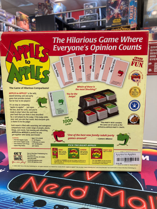 Apples to Apples