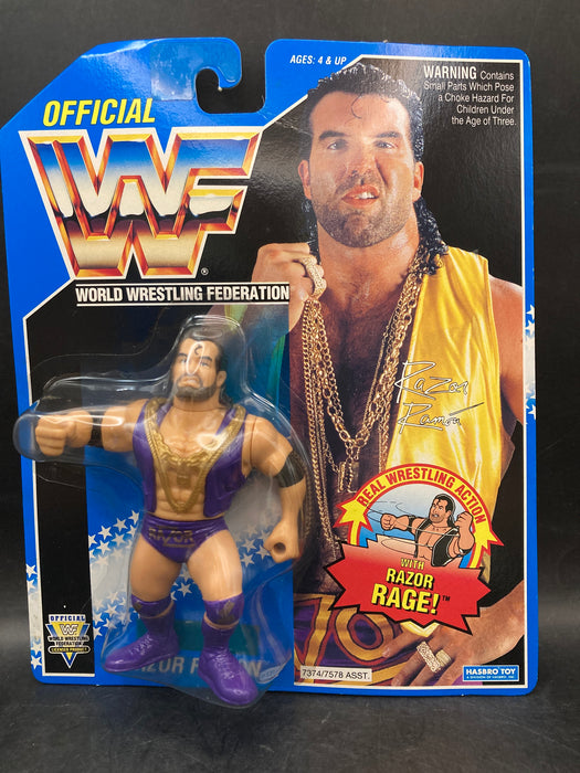 Hasbro WWF Razor Ramon Blue Card