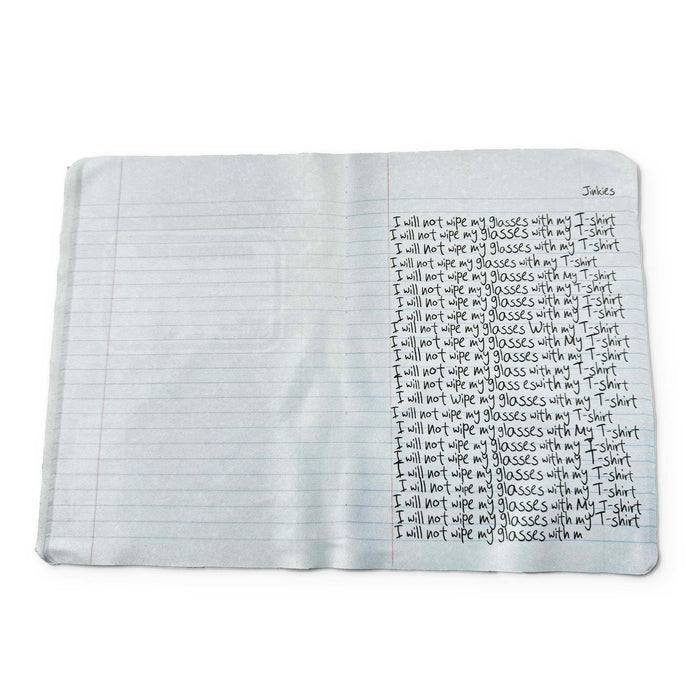 Jinkies-COMPOSITION NOTEBOOK - A BOOK YOU CAN CLEAN YOUR GLASSES WITH