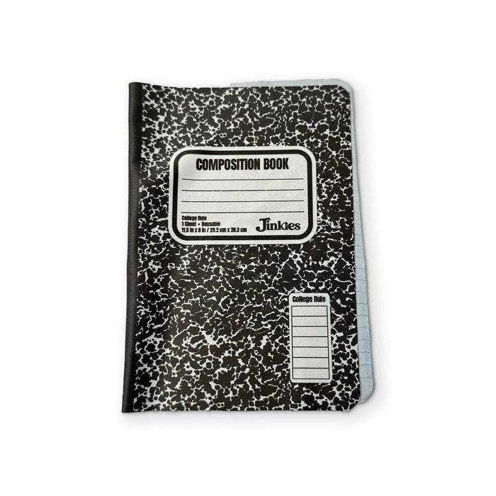 Jinkies-COMPOSITION NOTEBOOK - A BOOK YOU CAN CLEAN YOUR GLASSES WITH