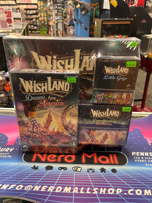 Wishland + Dreams from America, Little Guys, Crowdfunding Exclusives Expansions (Sealed)