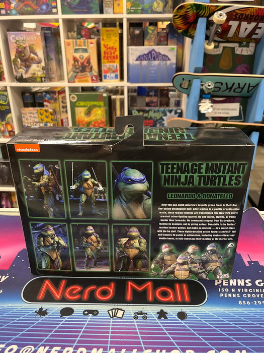 NECA Teenage Mutant Ninja Turtles Leonardo & Donatello 2-pack