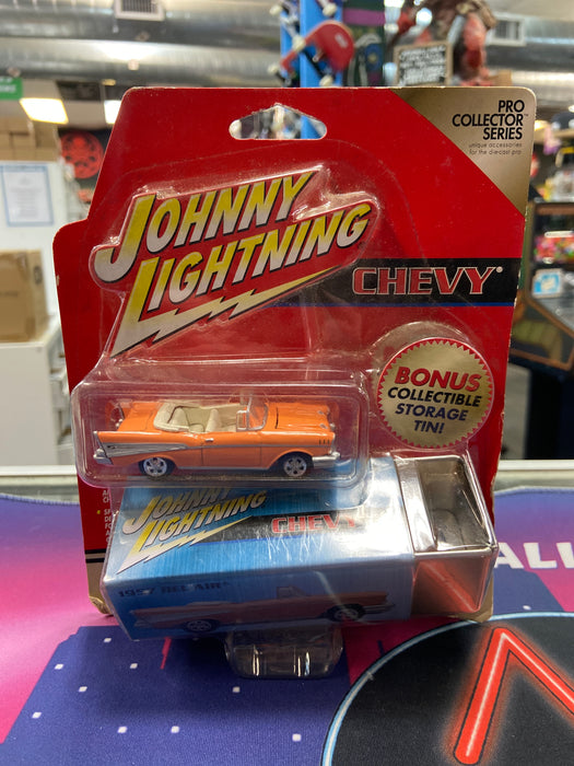 Johnny Lightning 1957 Chevy Bel Air w/ Tin Box