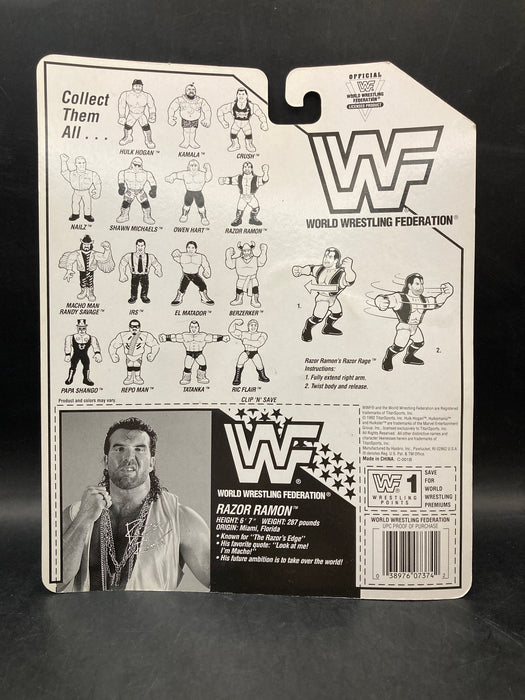 Hasbro WWF Razor Ramon Yellow Card