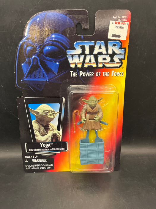 Star Wars POTF Yoda with Jedi Trainer Backpack and Grimer Stick