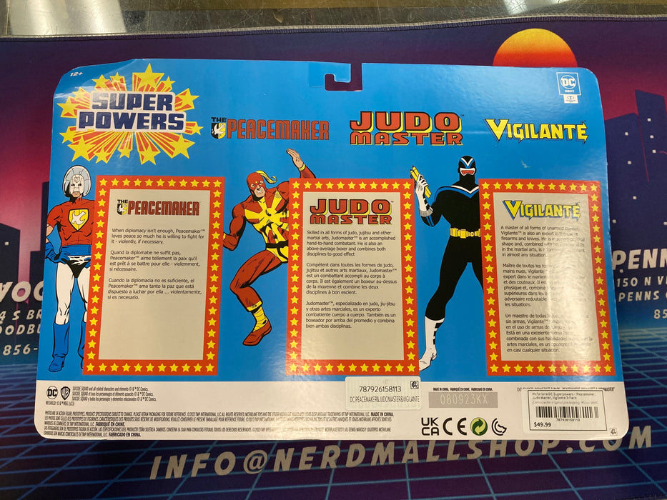 McFarlane DC Superpowers -  Peacemaker, Judo Master, Vigilante 3-Pack