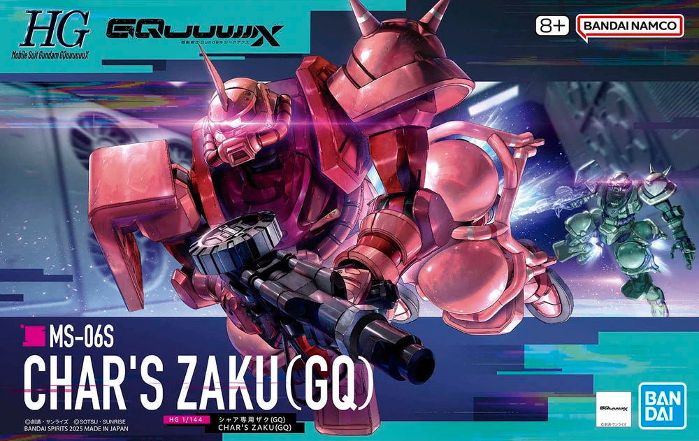 Bandai Mobile Suit Gundam Char's Zaku GQuuuuuuX HG 1/144
