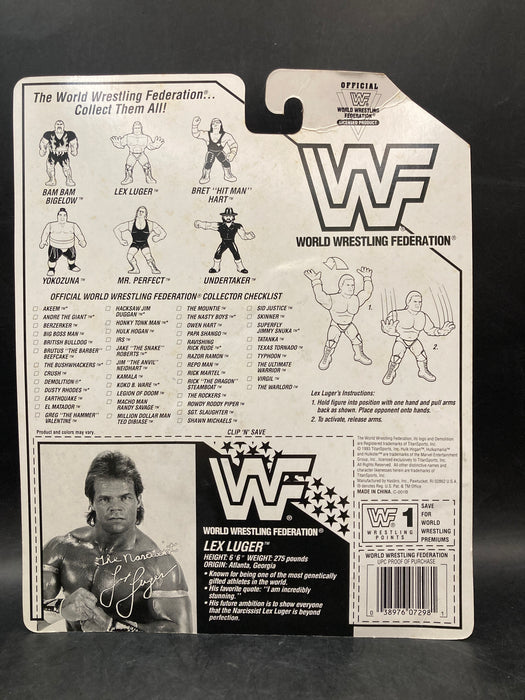 Hasbro WWF Lex Luger Red Card