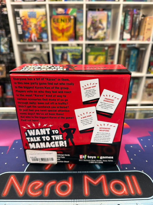 I Want to Talk to the Manager!