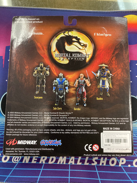 Jazwares Mortal Kombat: Shaolin Monks Kung Lao & Liu Kang