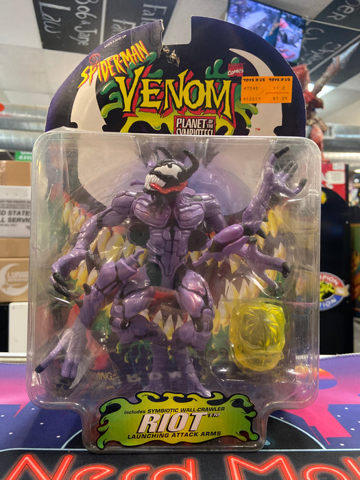 ToyBiz Comics Spider-Man Venom The Madness Figure w/Riot and Symbiotic Wall Crawler