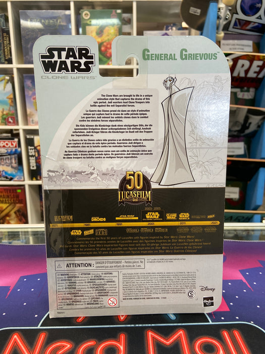 Lucasfilm 50th Anniversary Star Wars Clone Wars General Grievous