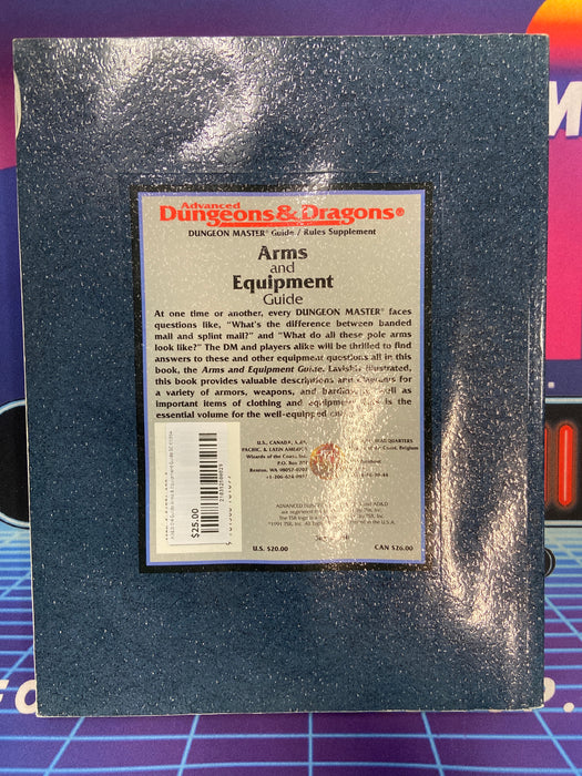AD&D DM Guide Arms & Equipment Guide SC ©1994