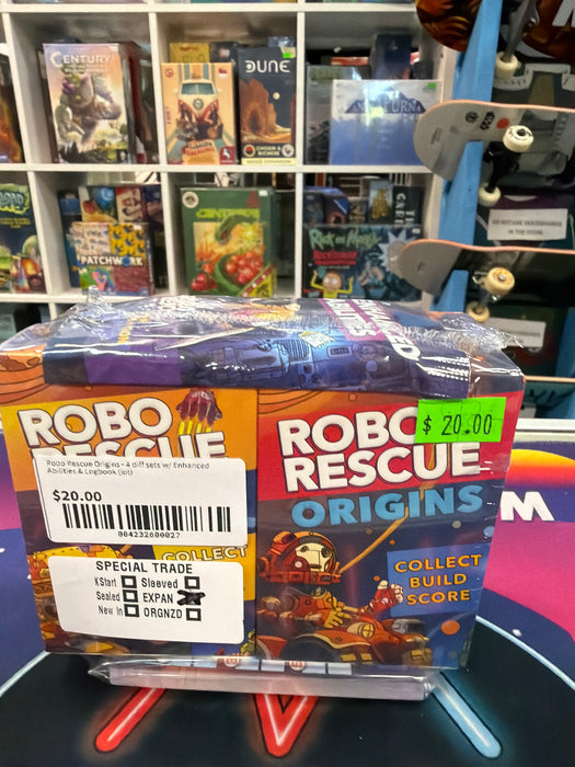 Robo Rescue Origins - 4 diff sets w/ Enhanced Abilities & Logbook (lot)