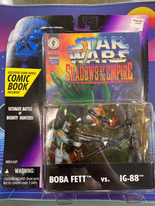 Kenner Star Wars Shadows of the Empire Comic Pack Boba Fett vs IG-88