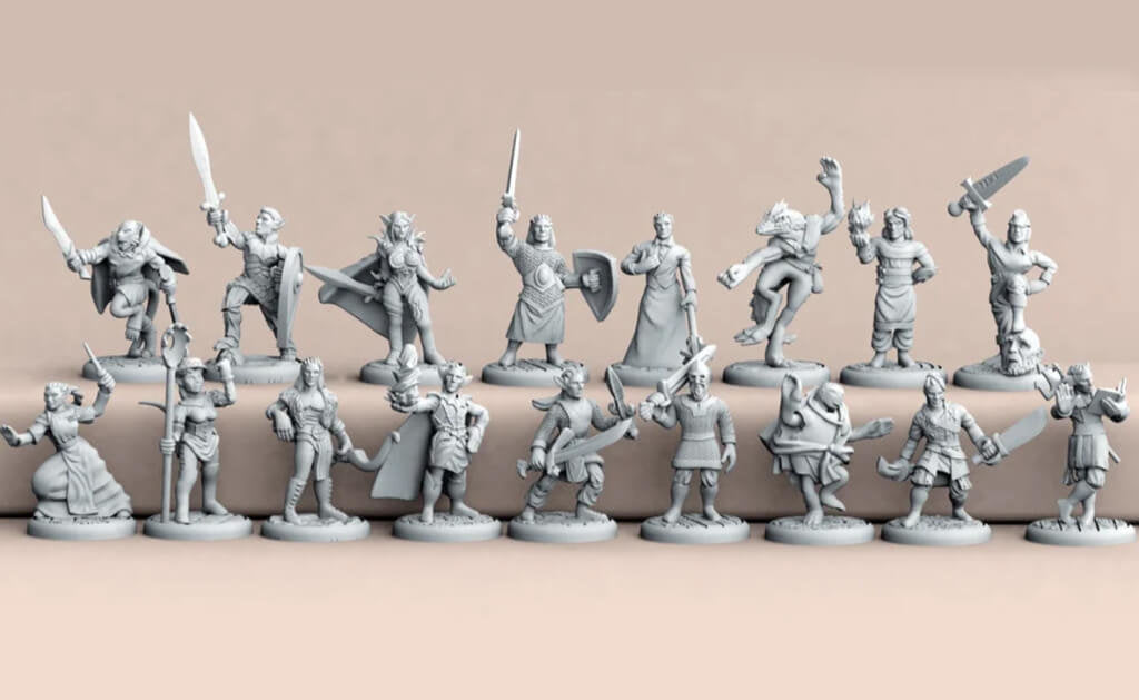 3D Printed D&D Miniatures