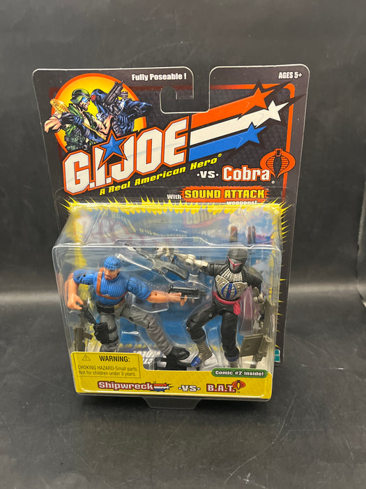 GI Joe Vs. Cobra Shipwreck Vs. B.a.t. With Sound Attack Weapons 2-pack