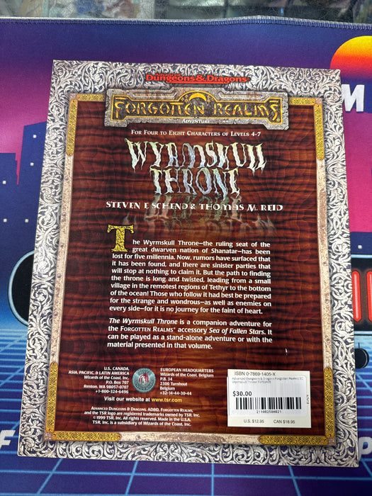 Advanced Dungeons & Dragons Forgotten Realms SC Wyrmskull Throne TSR11405