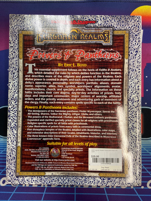 AD&D Forgotten Realms Powers & Pantheons SC ©1997