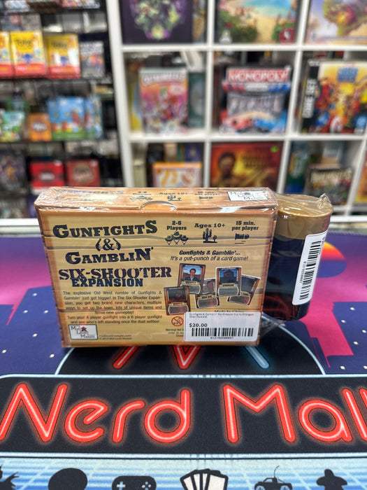 Gunfights & Gamblin' Six-Shooter Exp w/Shotgun Shell (Sealed)