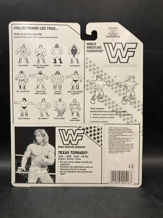 Hasbro WWF Texas Tornado BWR Card [Non English]