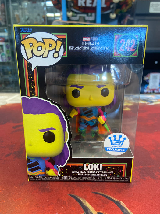 POP Marvel: Thor Ragnarok - Loki (Blacklight) [Funko Shop Excl.]