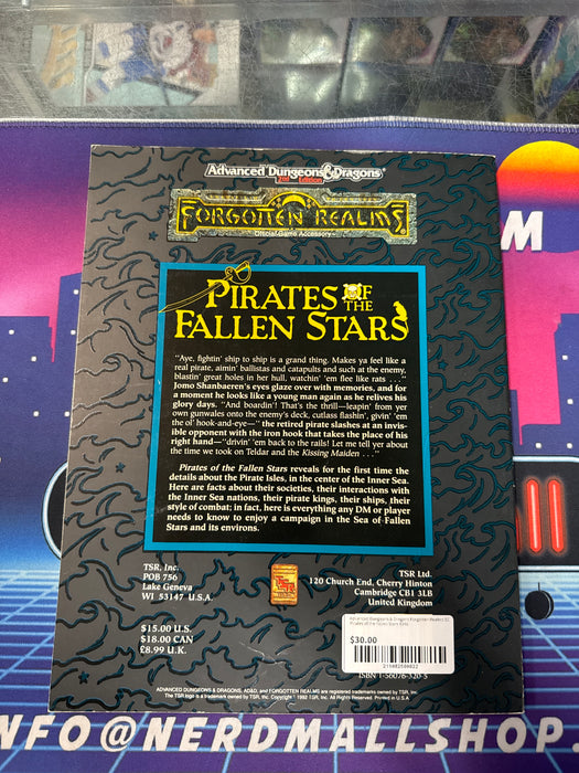 Advanced Dungeons & Dragons Forgotten Realms SC Pirates of the Fallen Stars 9346