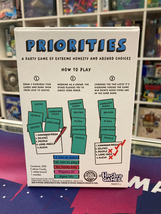 Priorities A Party Game of Absurd Choices